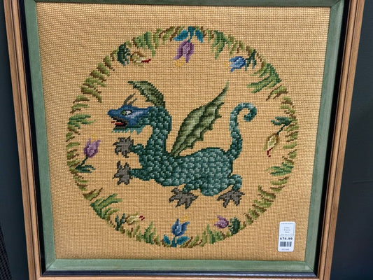 Vintage Dragon Needlepoint